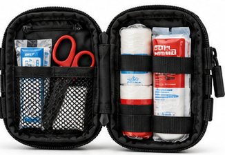 First Aid Pod open showing organized supplies